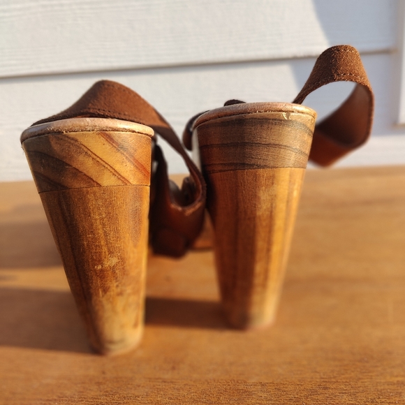 Laocoonte wooden platform block heels - Picture 8 of 9